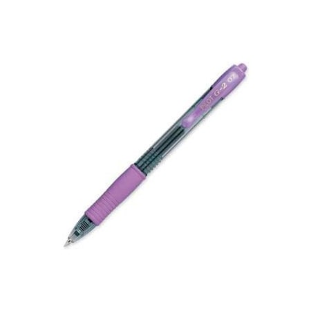 Pilot Pilot G2 Gel Retractable Rollerball Pen, Fine, 0.7mm, Purple Ink, Dozen 31029